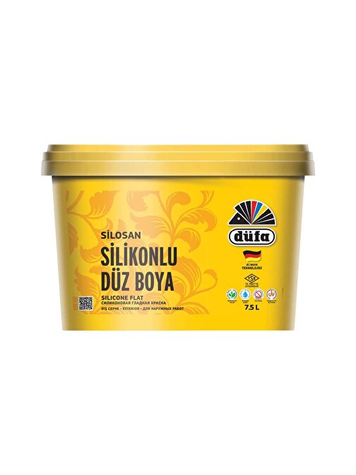 Düfa Silikonlu Düz Dış Cephe Duvar Boya 7.5 lt  Yeni Kartela Aden