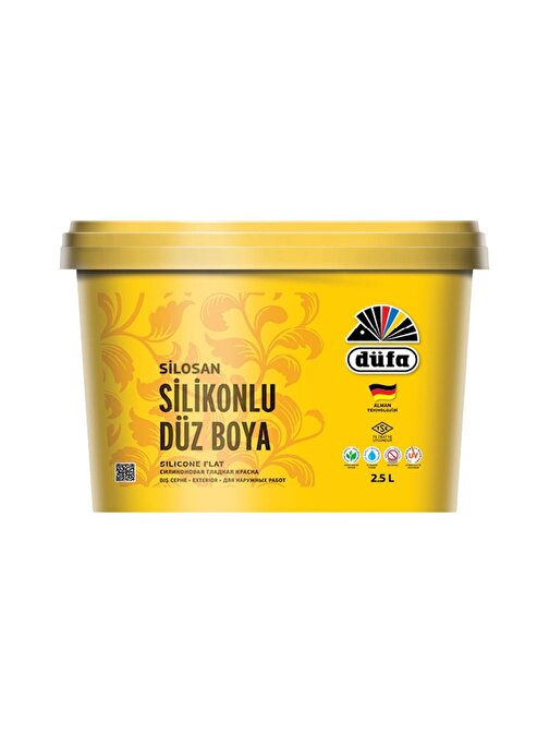 Düfa Silikonlu Düz Dış Cephe Duvar Boya 2.5 Yeni Kartela Mavili