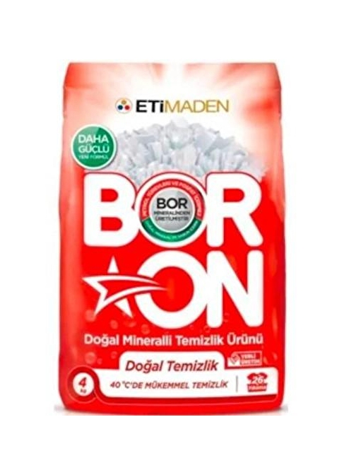 Boron Doğal Mineralli Temizlik Ürünü Beyazlar İçin 4 Kg x 3 Adet