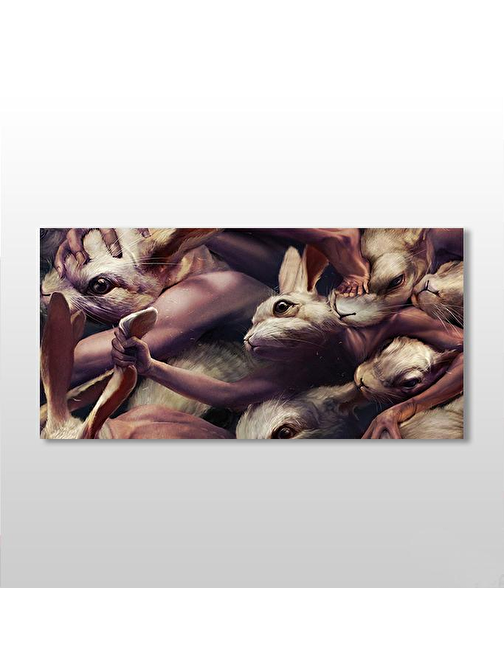 Technopa Hamster Kanvas Tablo 80x40 cm