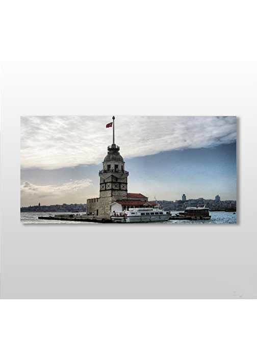 Kız Kulesi İstanbul Kanvas Tablo 100x50 cm