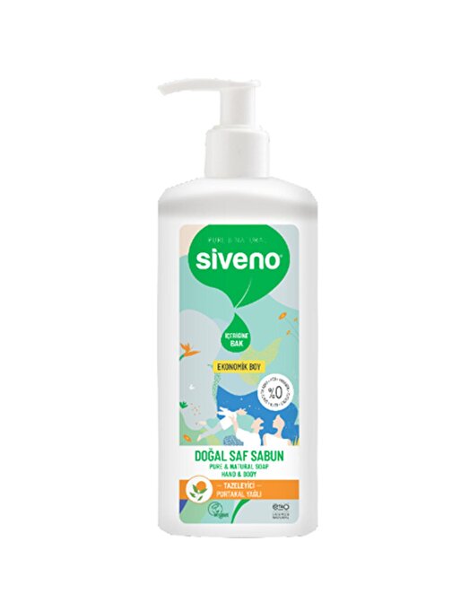 Siveno Doğal Portakal Yağlı Sıvı Sabun 1L