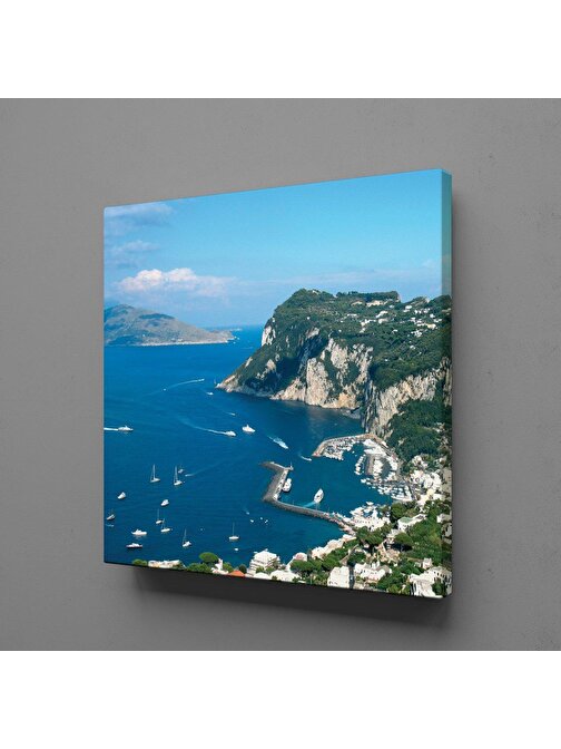 Technopa İtalya Capri Adası Kanvas Tablo 170x170 cm