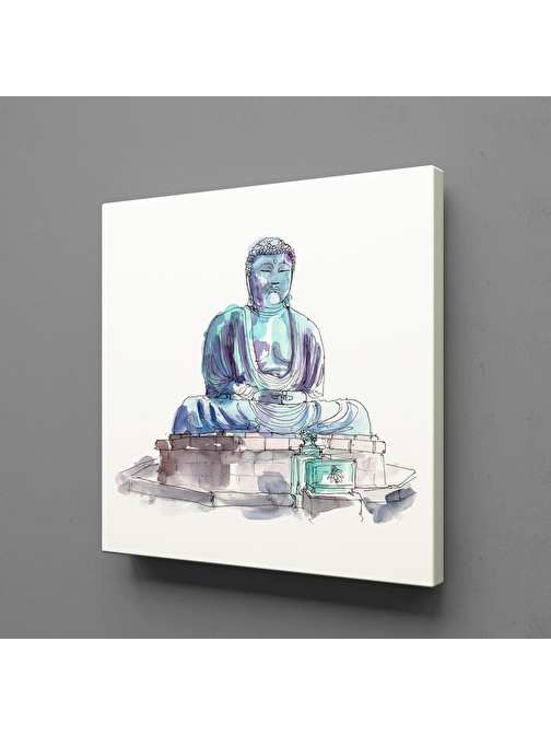 Technopa Amida Buddha Kanvas Tablo 130x130 cm