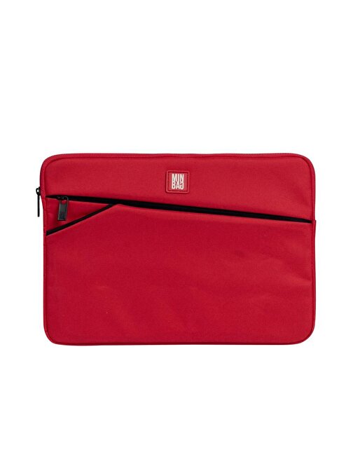 Minbag Alice 10.5-13 inç Poliüretan Bölmeli Laptop Ve Tablet Çantası Kırmızı