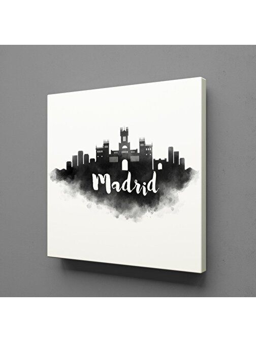 MADRİD TEMALI KANVAS TABLO 80x80 cm