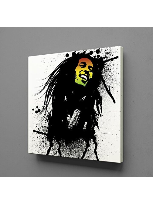 Technopa Bob Marley Temalı Kanvas Tablo 30x30 cm