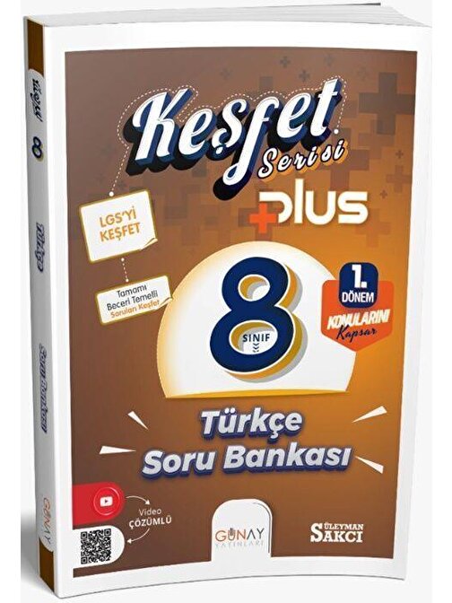 Günay Yayınları Plus Serisi 8. Sınıf Türkçe 1. Dönem Soru Bankası