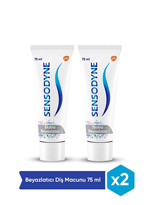 Sensodyne Beyazlatıcı Diş Macunu 75 ml x 2'li Paket