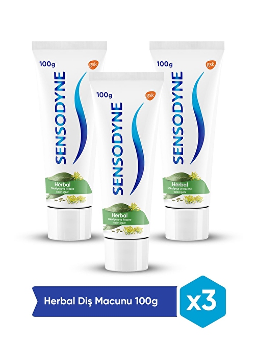 Sensodyne Herbal Diş Macunu 100 gr x 3 Adet