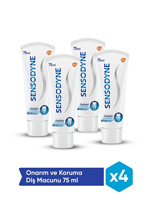 Sensodyne Onarım ve Koruma Diş Macunu 75 ml 4'Lü Paket