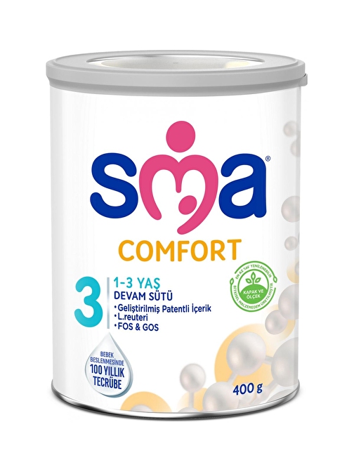 SMA Comfort 3 1-3 Yaş Laktozlu 400 gr Bebek Devam Sütü