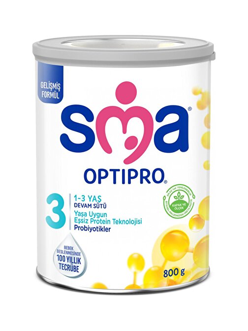 Sma 3 Optipro Probiyotık 800 gr Bebek Devam Sütü