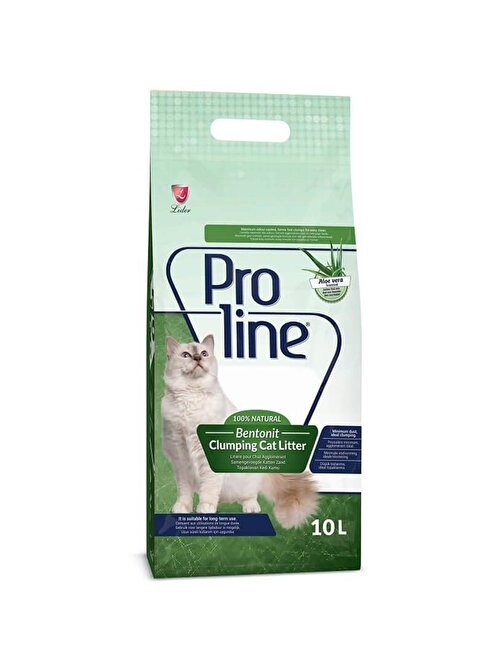 Pro Line Proline Aloe Vera Kokulu Ince Tane Topaklanan Kedi Kumu 10 Lt