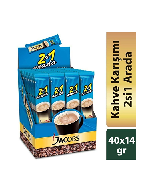 Jacobs  2'si1 Arada Kahve 40'lı Paket 10,5 Gr