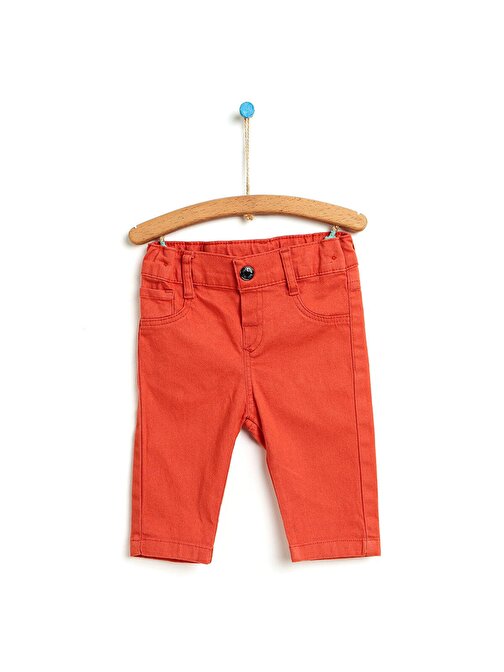 Hellobaby Erkek Bebek Basic Slim Fit Pantolon Turuncu 3 - 4 Yaş