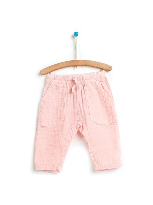 Hellobaby Kız Bebek Basic Cepli Pantolon Açık Pembe 1 Yaş