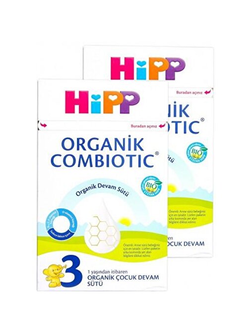 Hipp 3 Combiotic Organik Devam Sütü 2x800 gr 0-6 Ay