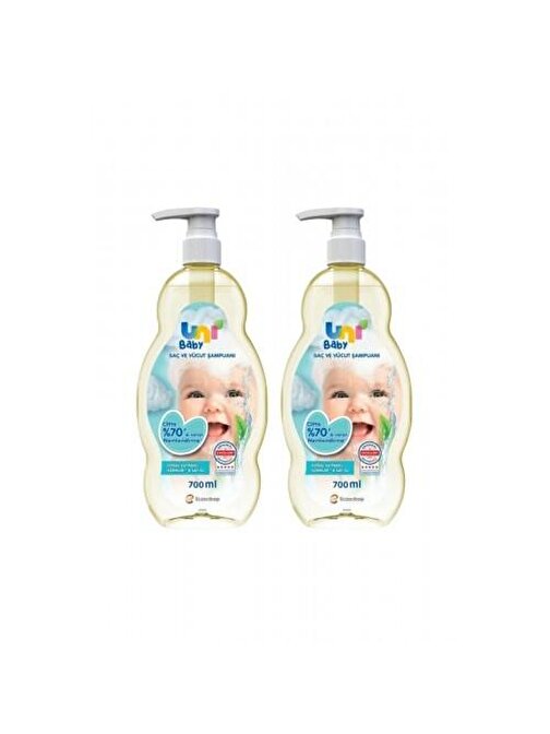 Uni Baby Günlük Kullanım İçin Bebek Şampuanı 2 Adet 700 ml