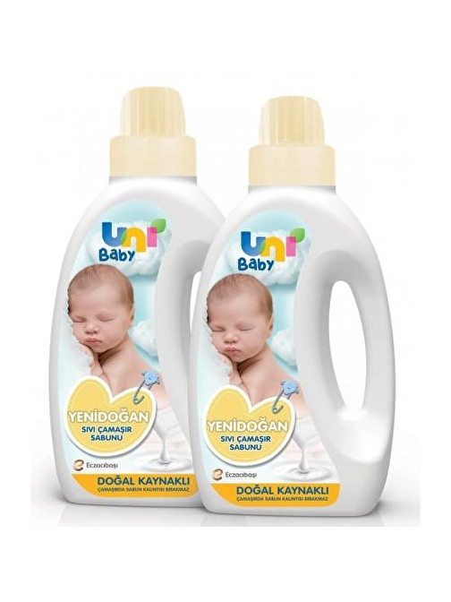 Uni Baby Doğal Sıvı Yenidoğan Bebek Çamaşır Sabunu 1.5 lt x 2 Adet