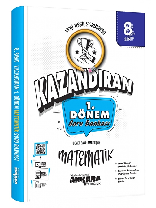 Ankara Yayıncılık 8.Sınıf 1.Dönem Matematik Soru Bankası Ankara Yayıncılık