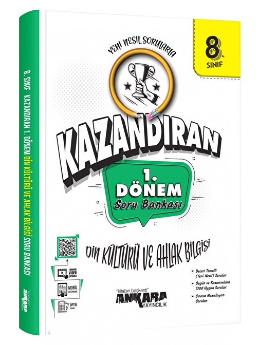Ankara Yayıncılık 8. Sınıf LGS Din Kültürü ve Ahlak Bilgisi 1.Dönem Soru Bankası