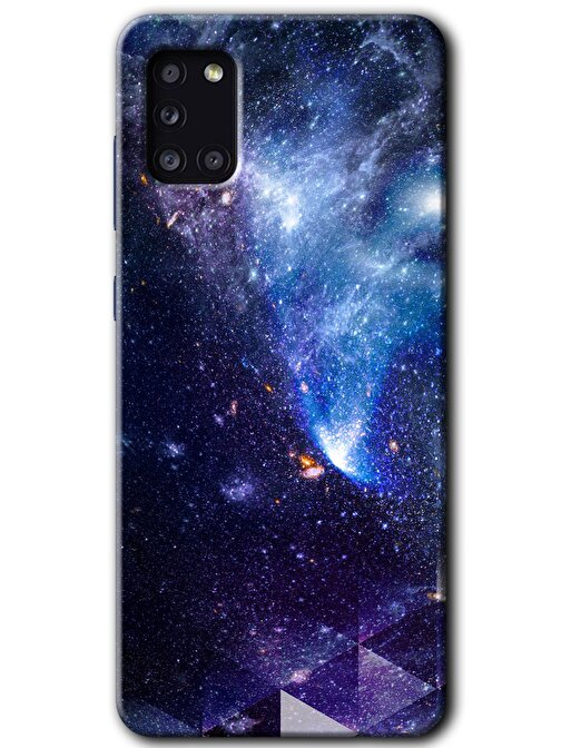 Gramaphone Galaxy A31 Kılıf HD Desen Baskılı Arka Kapak - Galaksi