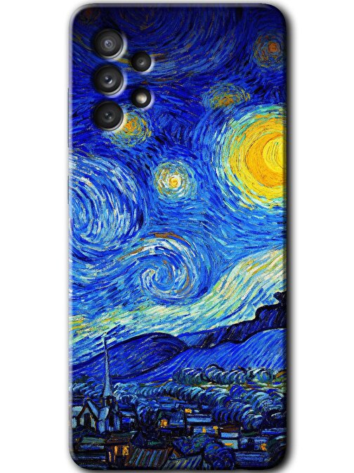 Gramaphone Galaxy A32 4G Kılıf HD Desen Baskılı Arka Kapak - Starry Night