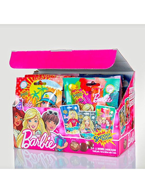 Hleks Shoogy Boom Gevrekli Çikolata Kaplı Patlayan Şeker Barbie Lisanslı 50 gr x 12 Adet