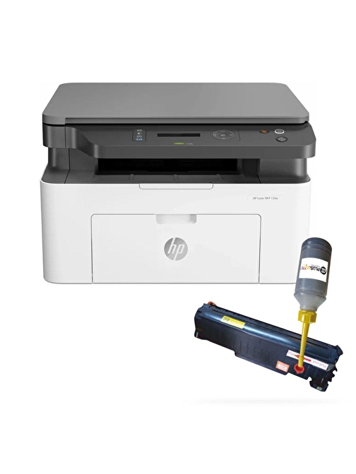 Hp Laser Mfp 135A Dolan Tonerli Lazer Yazıcı Sınırsız Chipli