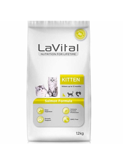 Lavital Somonlu Yavru Kedi Maması 12 Kg