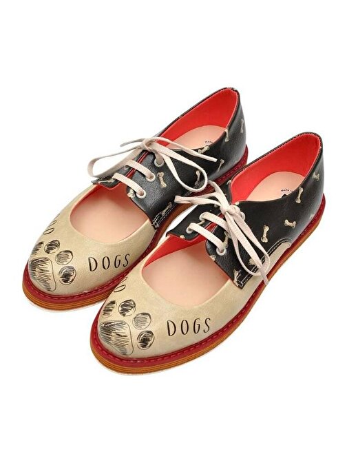 Kadın Vegan Deri Siyah Günlük Ayakkabı - Good Dog Tasarım