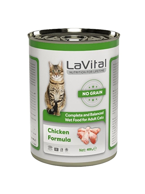 Lavital Yetişkin Kedi Tavuk Etli 400gr