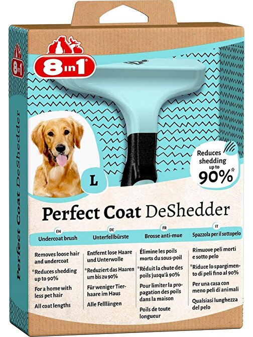 8İn1 Perfect Coat Deshedder Furminator Büyük Irk Köpek Tarağı Large