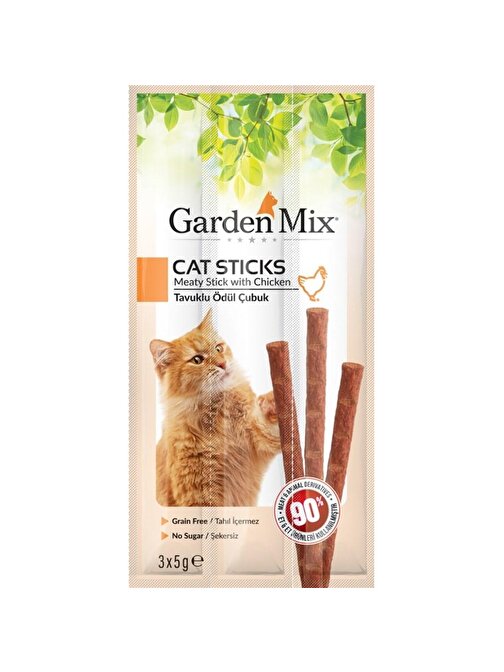 Gardenmix Kuzu Etli Kedi Stick Ödül 3X5G