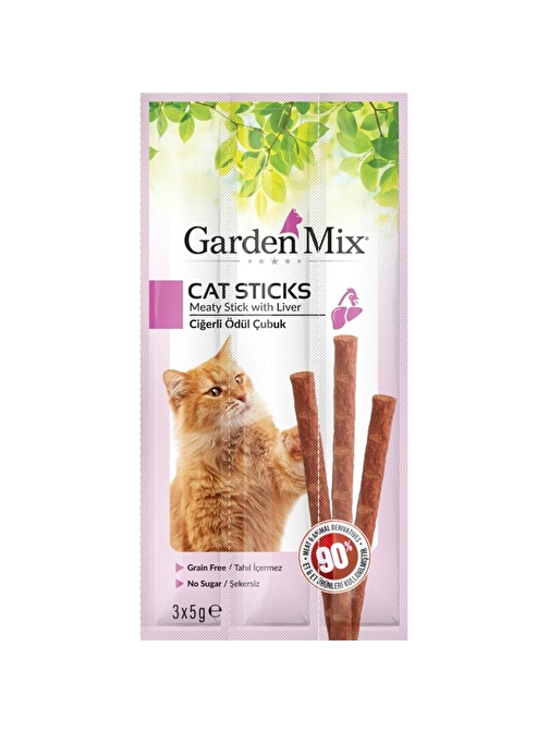 Gardenmix Somonlu Kedi Stick Ödül 3X5G