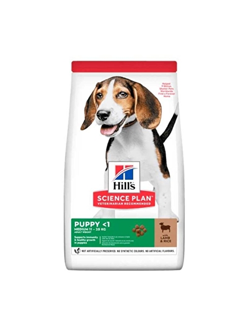 Hills Puppy Medium Lamb Kuzu Etli Yavru Köpek Maması 14 Kg