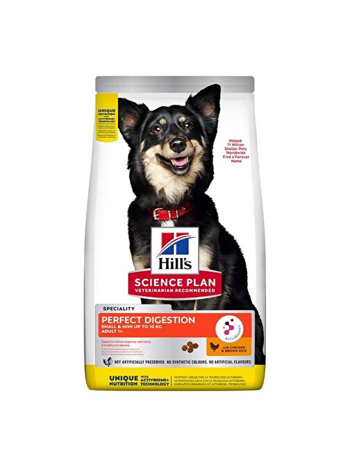 Hill'S Science Plan Perfect Dıgestıon Yetişkin 1+ Tavuklu Ve Kahverengi Pirinçli Köpek Maması Maması 3 Kg