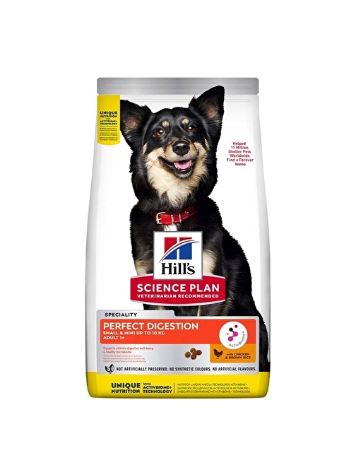 Hill'S Science Plan Perfect Dıgestıon Yetişkin 1+ Tavuklu Ve Kahverengi Pirinçli Köpek Maması Maması 6 Kg