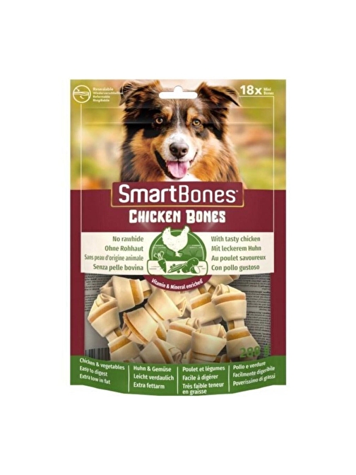 Smart Bones Chicken Mini Köpek Ödül 18 Parça 228 gr