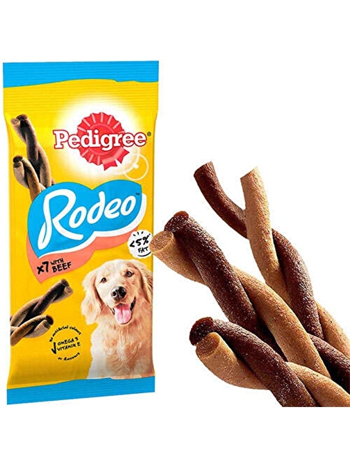 Pedigree Rodeo Biftekli Köpek Ödül Maması 7'li 123 G