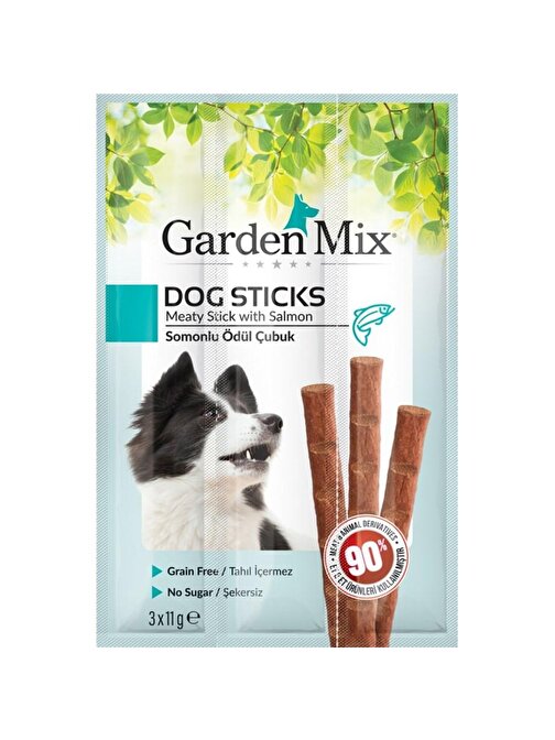 Gardenmix Somonlu Köpek Stick Ödül 3x11G