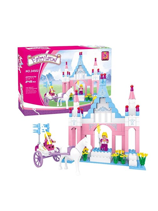 Ausini-Asya Bricks 24502, Fairyland 245 Parça Şato Ve At Arabası Temalı Lego Seti