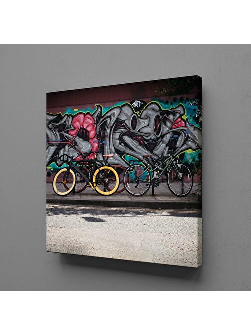 Technopa Bisikletler Kanvas Tablo 140x140 cm