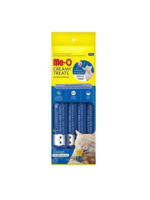 Meo Ton Balığı Ve Keçi Sütlü Krema Kedi Ödülü 4X15 gr