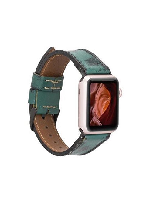 Bouletta Apple Watch 38 - 40 - 41 mm Deri V6 Akıllı Saat Kordonu