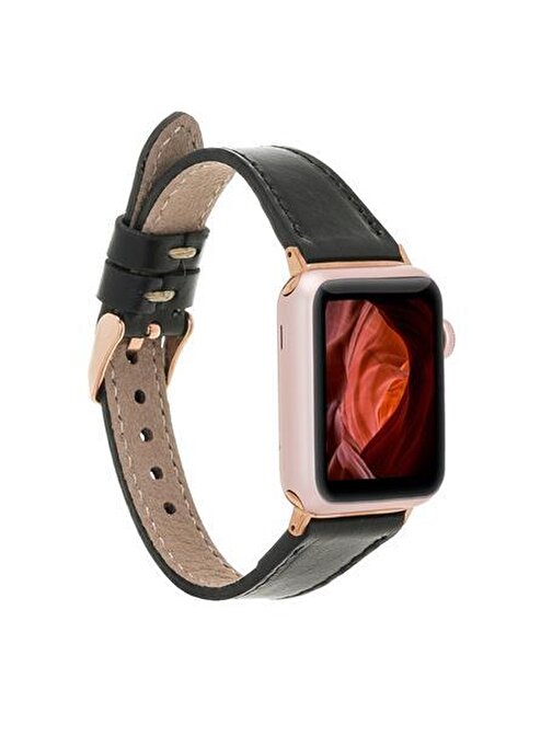 Bouletta Apple Watch 38 - 40 - 41 mm Slim RST1 Akıllı Saat Kordonu Siyah