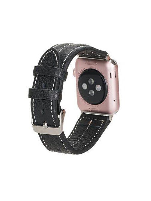 Bouletta Apple Watch 42 - 44 - 45 mm Deri NM3 AS5 Akıllı Saat Kordonu