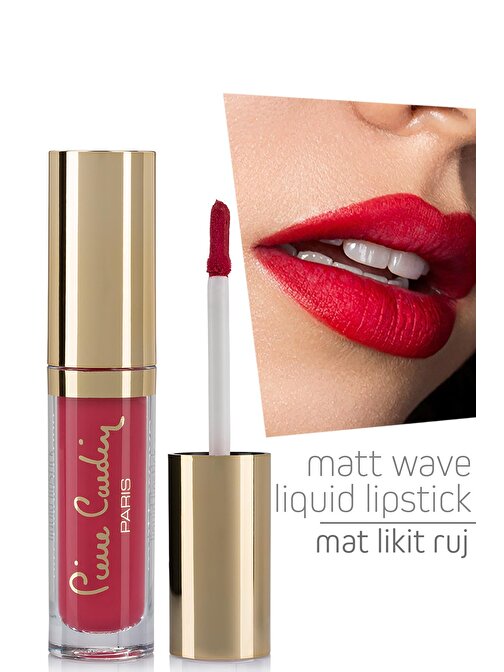 Pierre Cardin Matt Wave Liquid Lipstick – Mat Likit Ruj - Vermilion