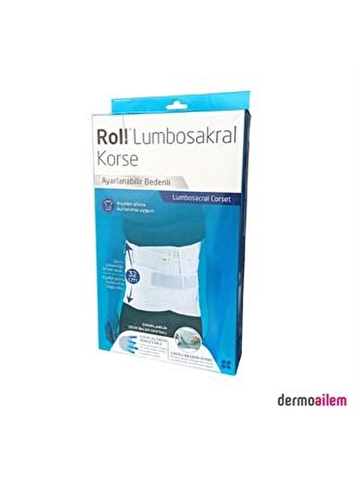 Kurtsan Roll Lumbosakral Ayarlanabilir Bedenli Korse Unisex